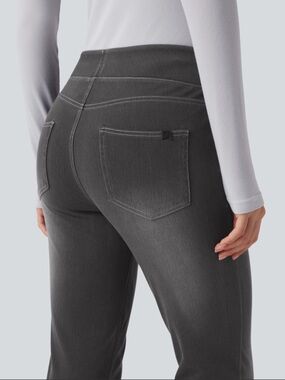 HALARA Charcoal Grey High-Rise Jeggings large